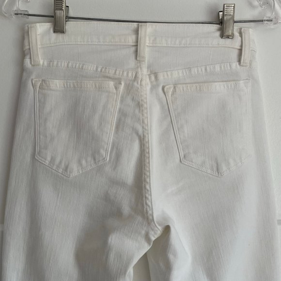J. Crew 9” High-Rise Toothpick Jeans in White; B3584 - Picture 8 of 8